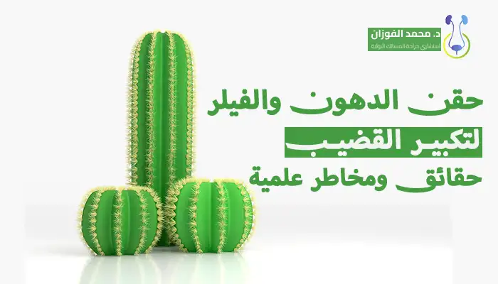 حقن الدهون والفيلر لتكبير القضيب: حقائق ومخاطر علمية